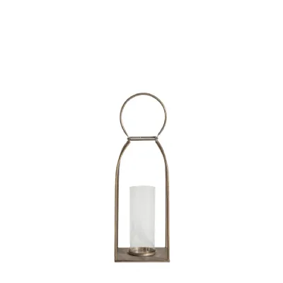 Alcora Lantern Antique Gold 160x160x380mm