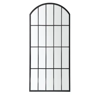 Kemsley Outdoor Mirror Black 1400x650mm