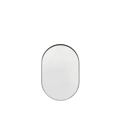 Hurston Elipse Mirror Black 600x30x900mm