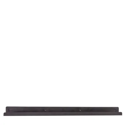 Large Black Iron Wall Shelf