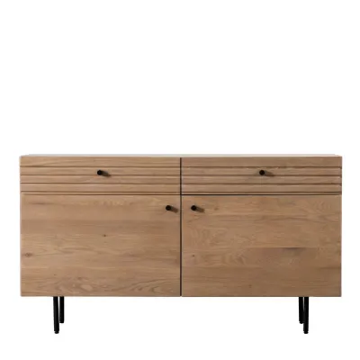 2 Drawer 2 Door Oak Sideboard