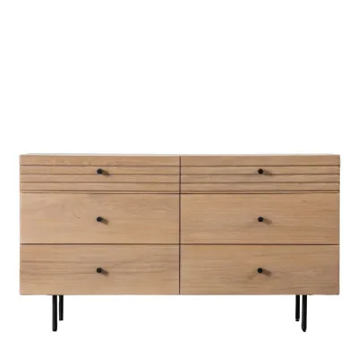Oak Six Drawer Sideboard