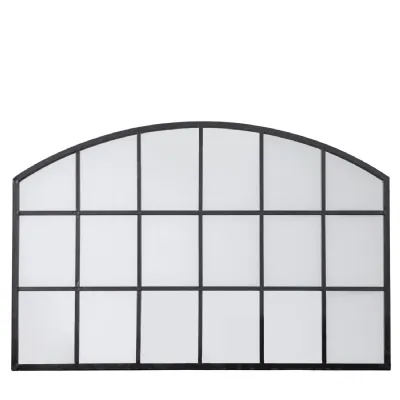 Wingham Arch Mirror Black 1200x30x800mm x