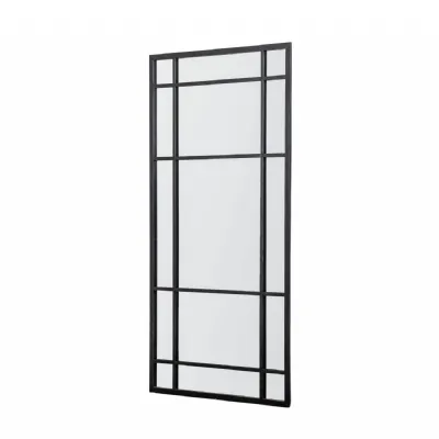 Large Window Mirror Black Frame with Bold Chic Design