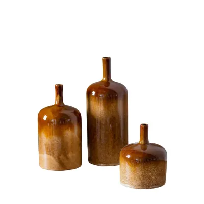 Vormark Set of 3 Ornaments Brown