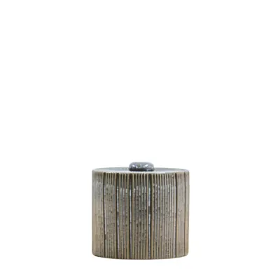 Estrid Jar Medium Grey 150x150x140mm
