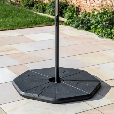 Black Cantilever Parasol Base Only Polypropolyene
