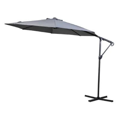 Grey 3m Garden Parasol