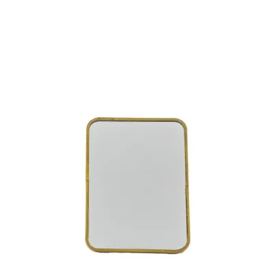 Nala Mirror with Stand Antique Brass 130x180mm