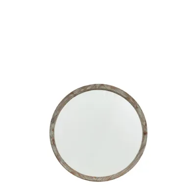 Hector Mirror Round Small Natural 500x500x30mm