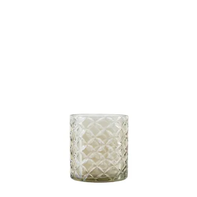 Lorna Tealight Holder Smoke (2pk) 70x70x80mm