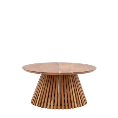Brookland Slatted Coffee Table 800x800x400mm