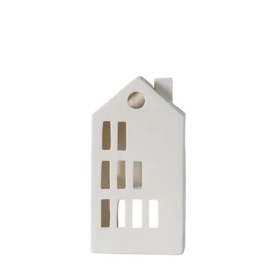 Home Tealight Holder White Porcelain 100x65x200mm
