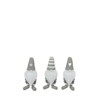 Gerald Gonk Pothanger Grey (Set of 3) 45x35x95mm