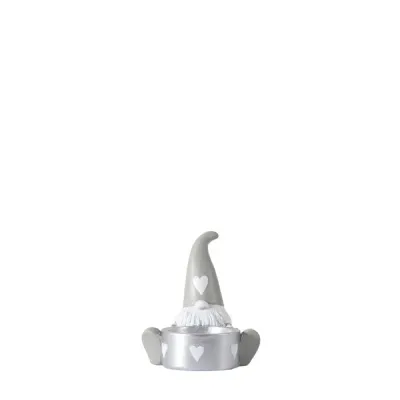Gerald Gonk Tealight Holder Grey 75x70x95mm