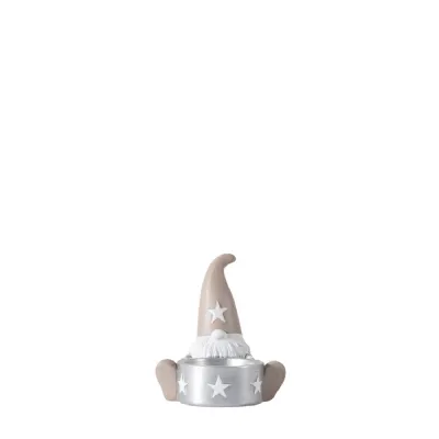 Gerald Gonk Tealight Holder Beige 75x70x95mm