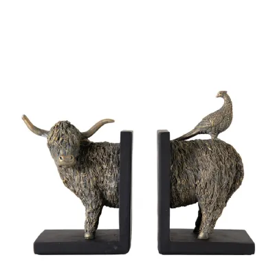 Highland Cow Bookends ( Set of 2 )