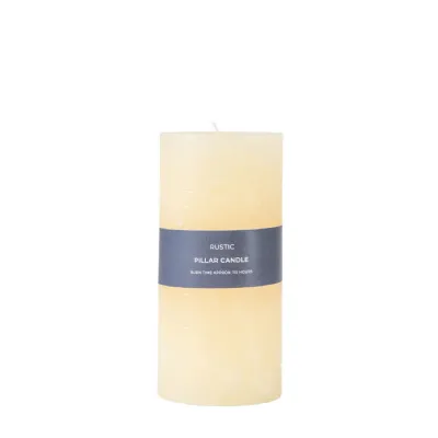 Ivory Unscented Pillar Candle