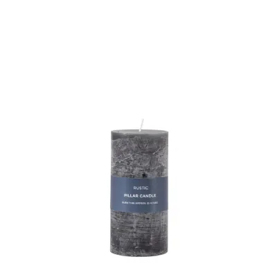 Pillar Candle Rustic Slate (2pk) 70x70x140mm