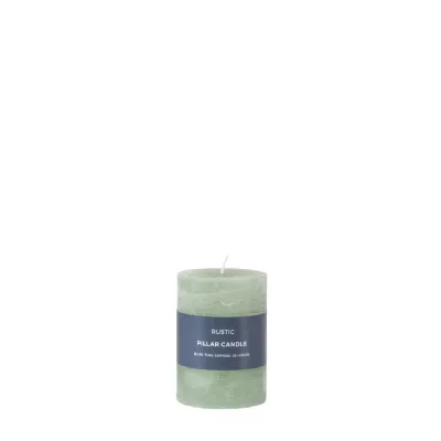 Pillar Candle Rustic Sage (2pk) 70x70x95mm