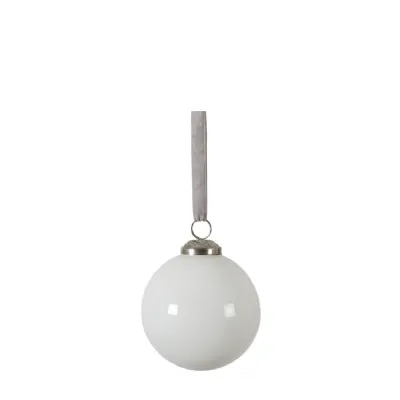 Lunar Assorted Bauble White (Set of 6) D100mm