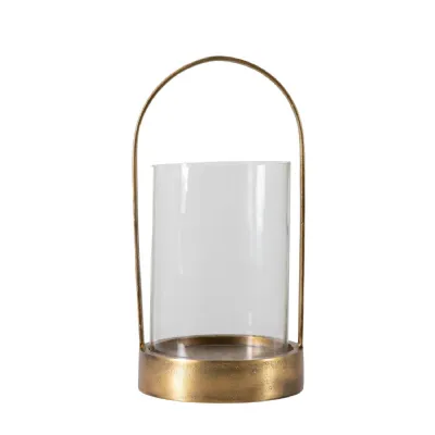 Linton Hurricane Antiq Brass Finish 245x245x480mm