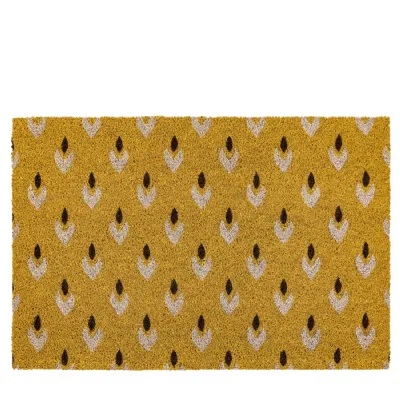 Ikat Ochre Coir Doormat 600x900mm