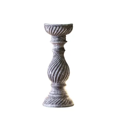 Amesbury Candlestick Aged 125x125x320mm