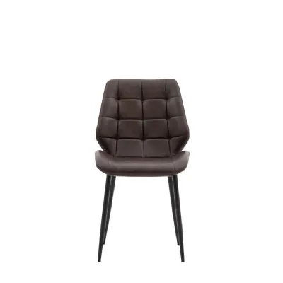 Brown Mid Century Dining Chair (Set of 2)