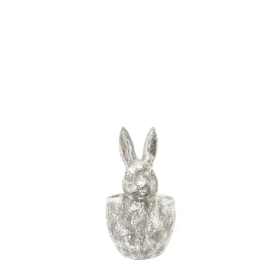 Bunny Pot Small Distressed White 185x120x225mm