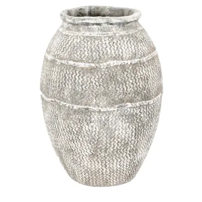 Zante Vase Large Antique Grey 360x360x490mm