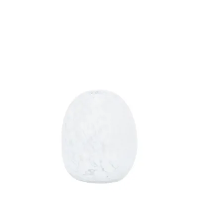 Linni Vase Small Clear White Speckle 155x155x170mm