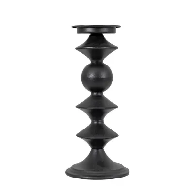 Sutton Pillar Holder Black Large 140x140x335mm