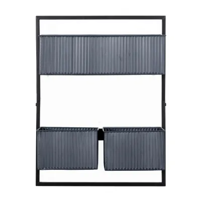 Chadlington Wall Planter Black 455x140x595mm