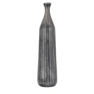 Bottle Vase Large Antique Grey