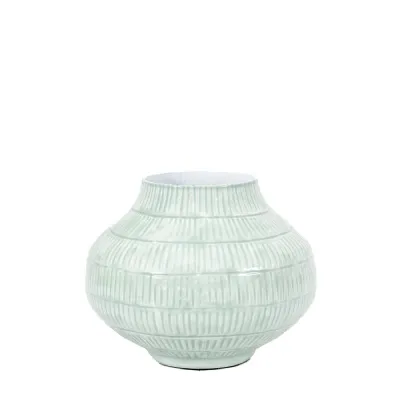 Emmy Vase Small Pale Sage 190x190x160mm