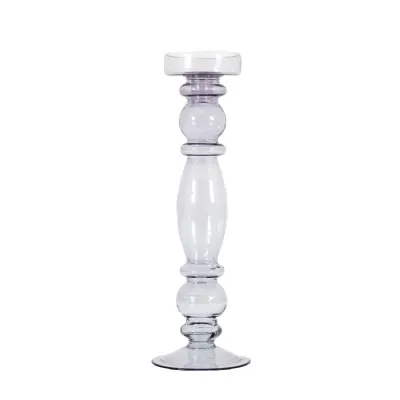 Bobo Candlestick Large Grey 100x100x380mm