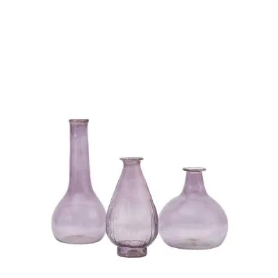 Biba Vase Grey (Set of 3) 80x80x170mm