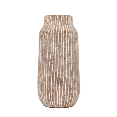 Potosi Vase Large Earthy White 150x150x330mm