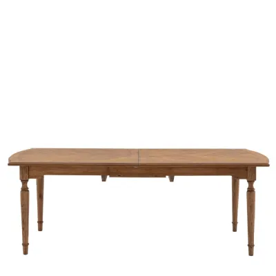 Brown Wooden Extending Dining Table