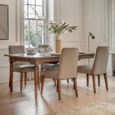 Traditional Antiqued Wooden Large Extending Dining Table