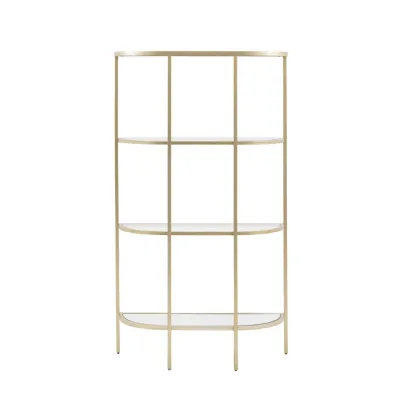Tall Glass Shelving Unit