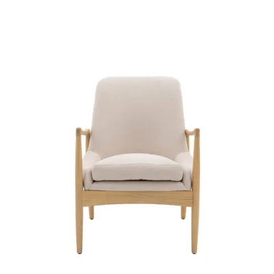 Carrera Armchair Natural Linen 685x720x820mm