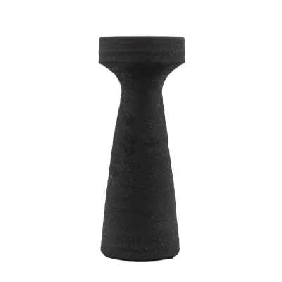 Black Ceramic Pillar Candleholder