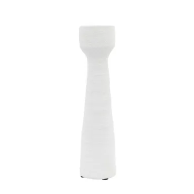 Luna Candlestick Small White (S 2) 85x85x330mm