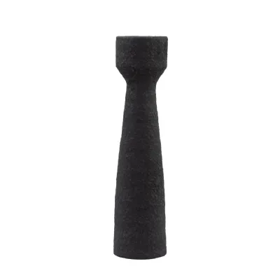 Luna Candlestick Small Black (S 2) 85x85x330mm