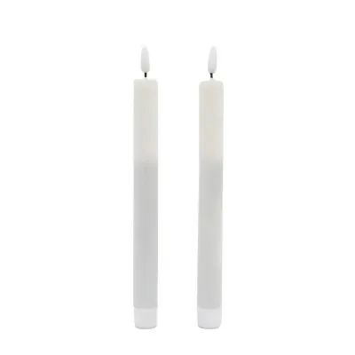 LED Dinner Candle (Set of 2) White 23x23x25mm