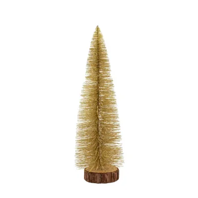 Brush Tree 20 LED Lights Gold 130x130x400mm