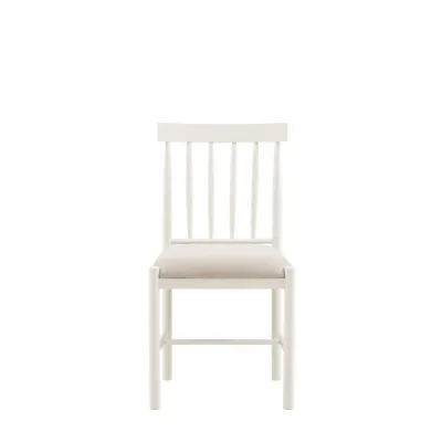 Upholstered Dining Chair White 2pk
