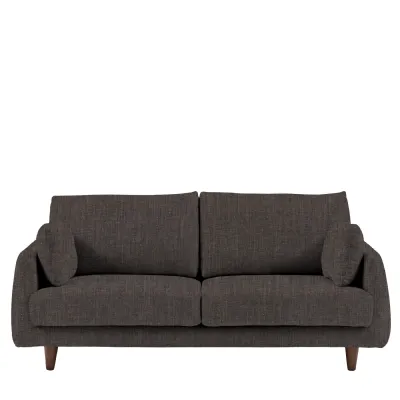 Willow Magnet Fabric 3 Seater Sofa with Rounded Arms